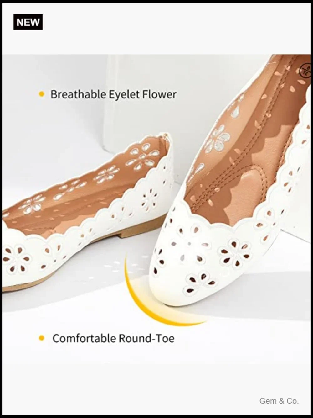 Women's Ballet Flats PU Leather Round Toe Slip On Comfort Dress Shoes